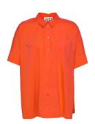 Noria Shirt Tops Shirts Short-sleeved Orange Just Female