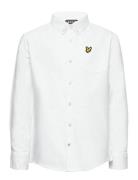Oxford Long Sleeve Shirt Bright White Tops Shirts Long-sleeved Shirts ...