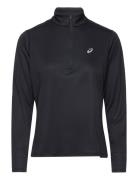 Core Ls 1/2 Zip Top Sport T-shirts & Tops Long-sleeved Black Asics