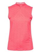 Cloudspun Sleeveless Polka Polo Sport T-shirts & Tops Sleeveless Pink ...