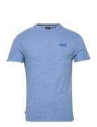 Vintage Logo Emb Tee Tops T-shirts Short-sleeved Blue Superdry
