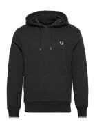 Fred Perry Tipped Hooded Sweatsh Svart