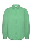 Kecelinsz Shirt Tops Blouses Long-sleeved Green Saint Tropez