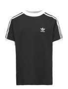 3 Stripes Tee Sport T-shirts Short-sleeved Black Adidas Originals