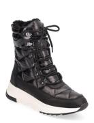 D Falena B Abx Shoes Boots Ankle Boots Ankle Boots Flat Heel Black GEO...