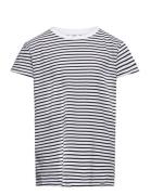 Organic Jersey Stripe Tuvina Tee Fav Tops T-shirts Short-sleeved White...