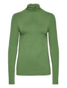 Kasilvi T-Shirt Tops Knitwear Turtleneck Green Kaffe
