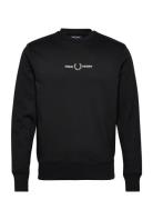 Embroidered Sweatsh Tops Sweat-shirts & Hoodies Sweat-shirts Black Fre...