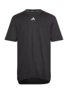 Workout Base Logo T-Shirt Sport T-shirts Short-sleeved Black Adidas Pe...