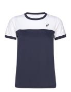 Women Court Ss Top Sport T-shirts & Tops Short-sleeved White Asics