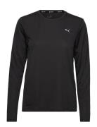 Run Favorite Ls Tee W Sport T-shirts & Tops Long-sleeved Black PUMA