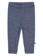 Smallstuff Legging, Denim Melange Drop Needle, Merino Wool Blå