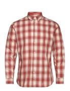 Slhslimtheo Shirt Ls Tops Shirts Casual Red Selected Homme