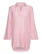 Cranja Tunic Tops Shirts Long-sleeved Pink Cream