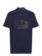 Big Fit Mesh Polo Shirt Tops T-shirts Short-sleeved Navy Polo Ralph La...