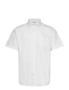 Bs Julius Modern Fit Shirt Tops Shirts Short-sleeved White Bruun & Ste...