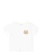 Cotton Printed T-Shirt Tops T-shirts Short-sleeved White Mango