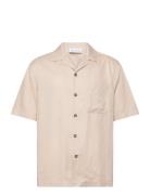 Tencel Summer Shirt Designers Shirts Short-sleeved Beige HAN Kjøbenhav...