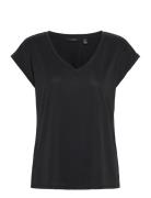 Vero Moda Vmfilli Ss V-Neck Tee Noos Svart