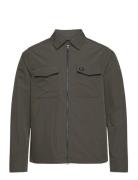 Fred Perry Zip Through Overshirt Grå