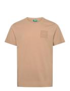 Lyø Organic Tee Tops T-shirts Short-sleeved Beige H2O
