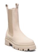 Women Boots Shoes Boots Ankle Boots Ankle Boots Flat Heel Beige Tamari...