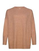 Caremilia Ls Loose Ck Cc Knt Tops Knitwear Jumpers Beige ONLY Carmakom...