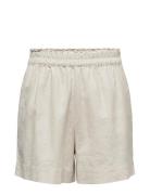 ONLY Onltokyo Hw Linen Blend Shorts Pnt Noos Beige