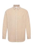 Slhregowen-Cord Shirt Ls Noos Tops Shirts Casual Cream Selected Homme