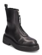 Jelani Shoes Boots Ankle Boots Ankle Boots Flat Heel Black Pavement