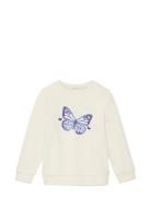 Sweatshirt With Butterfly Print Tops Sweat-shirts & Hoodies Sweat-shir...