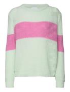Mia Knit Sweater Tops Knitwear Jumpers Green Noella