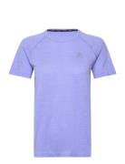 Odlo Odlo T-Shirt Crew Neck S/S Essential Seamless Lila