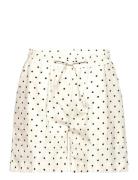 Vicki Shorts Dot Gots Bottoms Shorts Casual Shorts White Basic Apparel