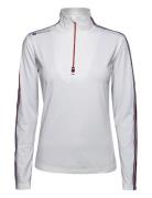Ladies Sporty Baselayer Sport T-shirts & Tops Long-sleeved White BACKT...