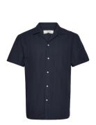 Clean Bowling Rio S/S Tops Shirts Short-sleeved Navy Clean Cut Copenha...