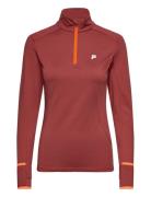 Rande Half Zip Running Shirt Sport T-shirts & Tops Long-sleeved Red FI...