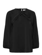 Litoiw Blouse Tops Blouses Long-sleeved Black InWear