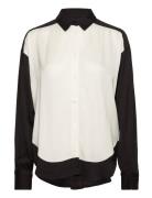 Slmarjory Shirt Ls Tops Blouses Long-sleeved White Soaked In Luxury