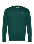 Mel Longsleeve Tops T-shirts Long-sleeved Green Double A By Wood Wood