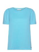 Coster Copenhagen T-Shirt With Pleats Blå