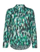 Blouse 1/1 Sleeve Tops Blouses Long-sleeved Green Gerry Weber Edition