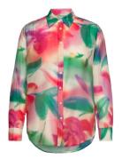 Rel Floral Print Cot/Silk Shirt Tops Shirts Long-sleeved Cream GANT