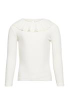 Nmfrusa Ls Slim Top Tops T-shirts Long-sleeved T-shirts White Name It