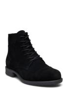 Biadanelle Lace Up Boot Suede Shoes Boots Ankle Boots Laced Boots Blac...