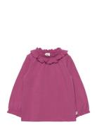 Cozy Me Frill Collar L/S T Baby Tops T-shirts Long-sleeved T-shirts Pi...