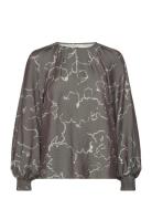Caitiw Blouse Tops Blouses Long-sleeved Grey InWear