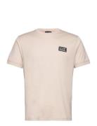 T-Shirts Tops T-shirts Short-sleeved Beige EA7