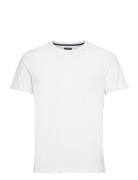 Pima Cotton Tee Tops T-shirts Short-sleeved White Hackett London