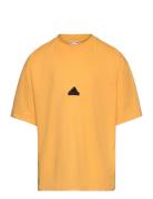 Z.n.e. T-Shirt Kids Tops T-shirts Short-sleeved Yellow Adidas Performa...